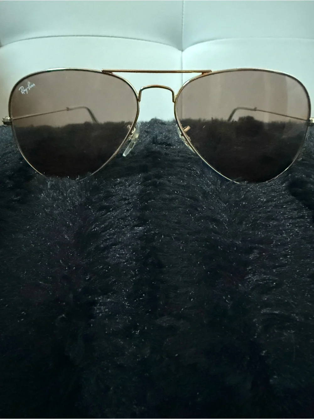 Ray-Ban Men’s or Women’s Gold Frame Sunglasses with Brown Lenses - Aviator